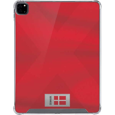 Denmark Soccer Flag iPad Pro 12.9in (2020) Clear Case